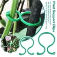 thumbnail image 4 of PFDDRW 100pcs Garden Rings Tie Clips Plant Support Ties Flower Supports Gree, 4 of 8