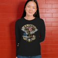 thumbnail image 4 of US Army Eagle Women's Long Sleeve T-shirt 250 Years Anniversary American Veteran DD 214, 4 of 7
