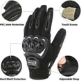 thumbnail image 3 of Summer Motorcycle Gloves Touch Screen Anti-Impact Windproof Scooter Gloves Unisex Mid Season Breathable Touch Screen, 3 of 4