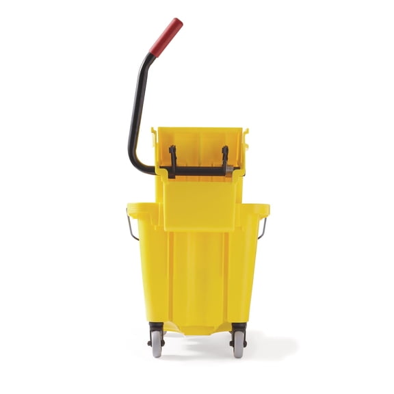 WaveBrake 26 Qt Side-Press Mop Bucket with Wringer Combo on Wheels for Heavy-Duty Cleaning
