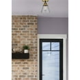 thumbnail image 3 of Innovations Lighting  Nouveau 2 Cone - 1 Light 6" Semi-Flush Mount Black Antique Brass/Seedy, 3 of 5