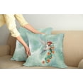 thumbnail image 3 of Ambesonne Animal Throw Pillow Cover 2 Pack, Bird with Flower Branch, 18", Orange Green, 3 of 6