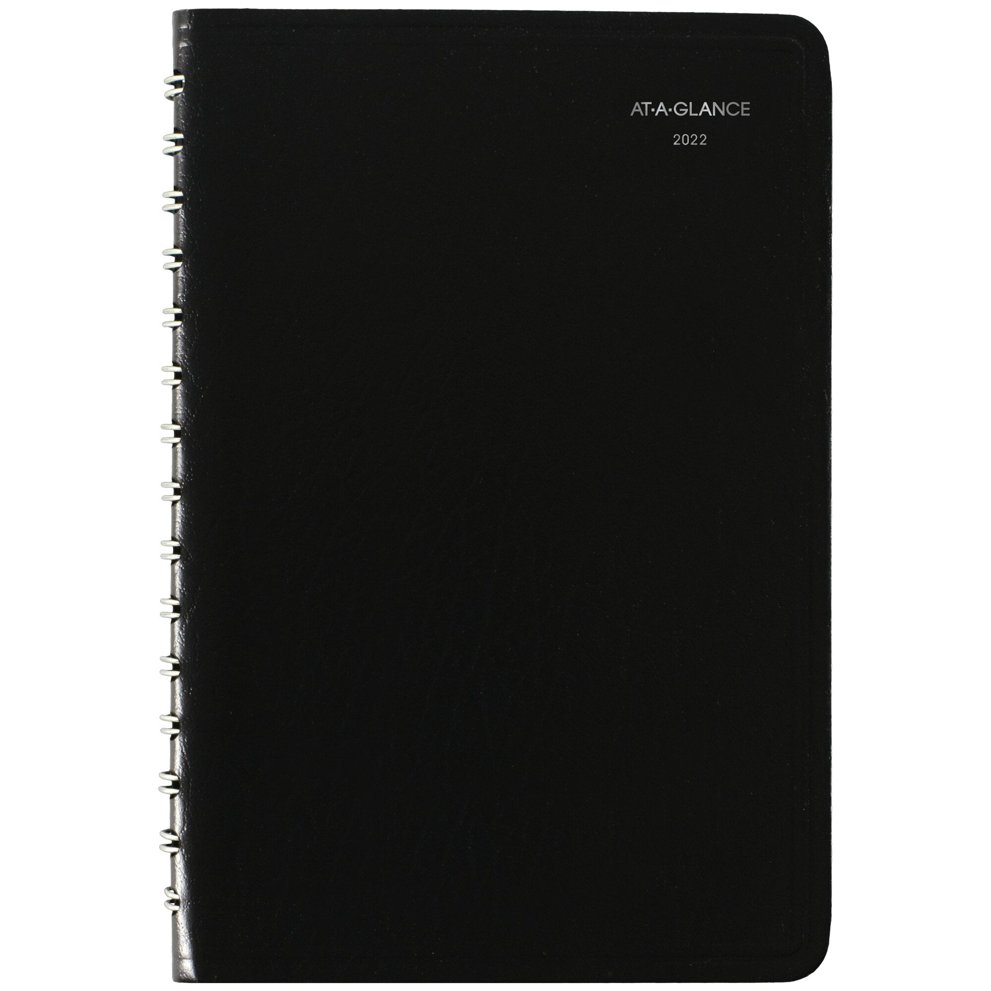 AT-A-GLANCE DayMinder Basic Daily Planner, 5' x 8', Black, January 2022 to December 2022 - SK460022