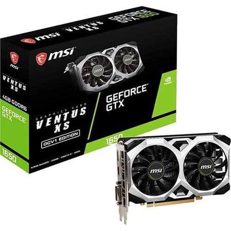 (Factory Refurbished) MSI 4GB GDDR6 GeForce GTX 1650 D6 VENTUS XS OCV1 Video Card