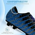 thumbnail image 4 of Vizari Bolt Firm Ground Soccer Cleats for Kids – Durable, Comfortable, and Stylish Boys and Girls Soccer Shoes with Traction - Black/Sky/Silver, 13, 4 of 5