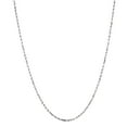 thumbnail image 3 of Solid 14K White Gold 3mm Wide Rope Chain Diamond Cut Necklace with Lobster Clasp 22 long, 3 of 3