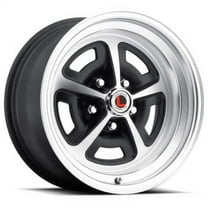 Legendary Wheels Magnum 500 - 15 x 7 in. -  5 x 4.5 - 4.25 bs - Satin Black/Machined