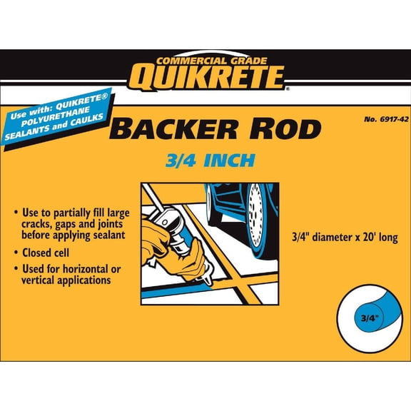 Quikrete 3/4 In. x 20 Ft. Gray Backer Rod 691742