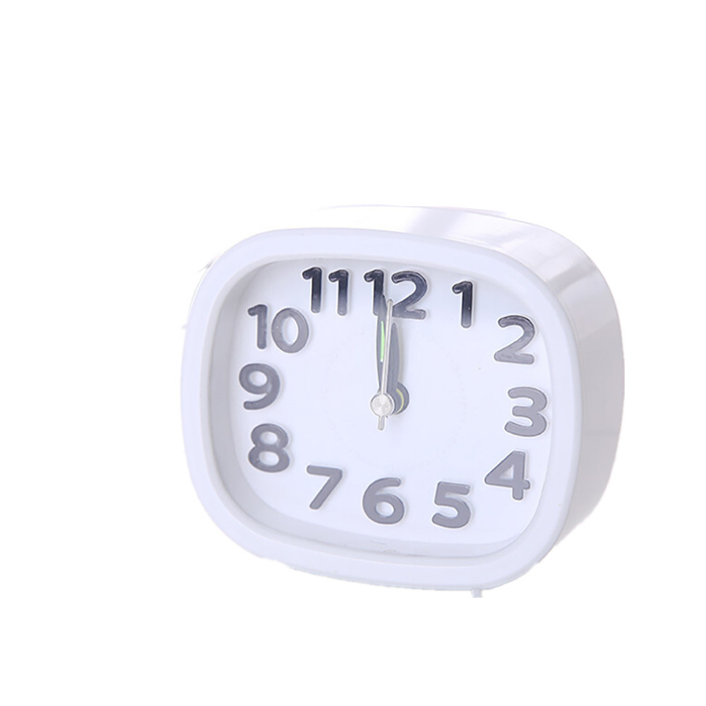 Rectangle Small Bed Compact Travel Quartz Beep Alarm Clock Cute