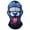 C, variant on 3D Printed Ski Mask with Ears, Breathable Windproof Face Cover for Music Festivals and Outdoor Sports, Multicolor, One Size