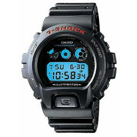 Casio Men's G-Shock Stainless Steel Digital Watch, Black Resin Strap - Walmart.com