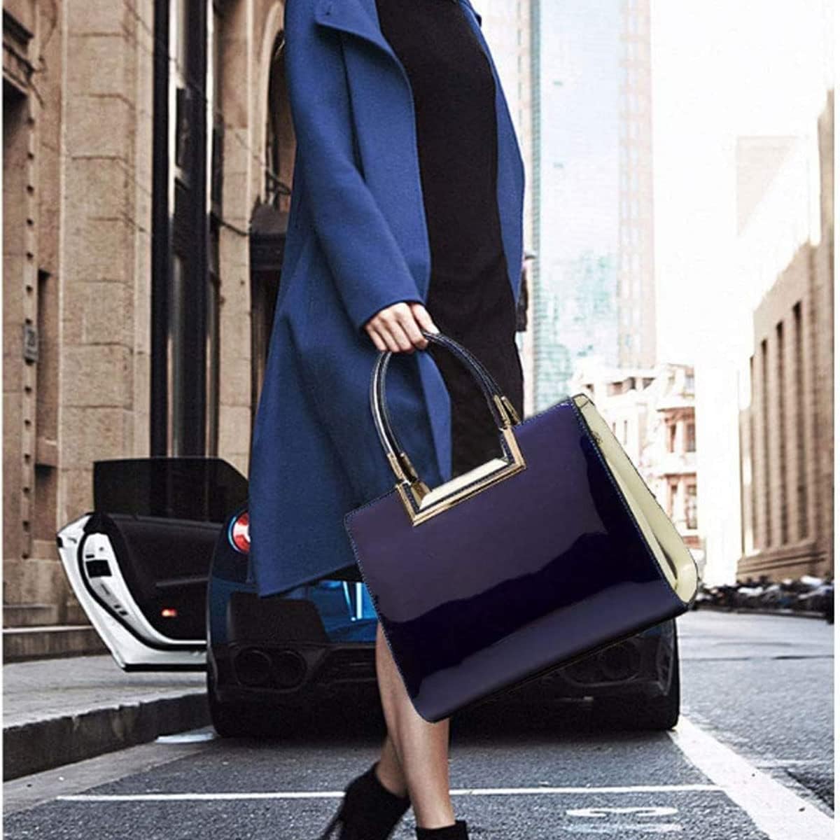 Purses and Handbags for Women Fashion Messenger Bag Ladies PU Leather Top Handle Satchel Shoulder Tote Bags