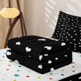 thumbnail image 5 of Erosebridal Sweet White Heart Zipper Twin Comforter Sets with Fitted Sheet and 2 Pillowcases,Tiny Dot Plain Solid Backdrop Zipper Bedding Set For Girls,Polkadot Reversible,4 Pieces, 5 of 7