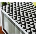 thumbnail image 4 of Microwave Oven Cover Dustproof Cotton Machine Protector Decorative Kitchen Appliance Cover with Side Storage Pockets(Black Triangle), 4 of 7