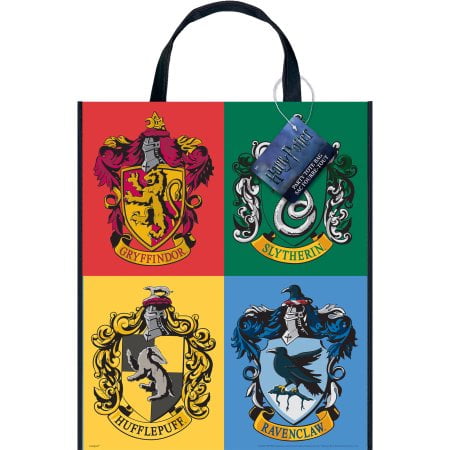 Santas Goodie Box - (4 Pack) Large Plastic Harry Potter Goodie Bag, 13 x 11 in, 1ct