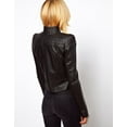 thumbnail image 2 of Noora Women's Broad Shoulders Leather jacket Motorcycle Biker Leather Jacket ST0303, 2 of 9