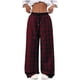 thumbnail image 1 of Pantalones de Cintura Elástica de Pierna Ancha para las Mujeres Pantalones de Tobillo de Mezcla de Lino Casual Impreso Recto, Pantalones de Pierna Ancha Casual para las Mujeres, 1 of 9