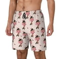 thumbnail image 2 of Uemuo Dachshund Dog Heart Pattern Mens Swim Trunks Quick Dry Board Shorts with Mesh Lining, Stretch Beach Shorts Quick Dry No-Chafing Board Shorts-XX-Large, 2 of 9