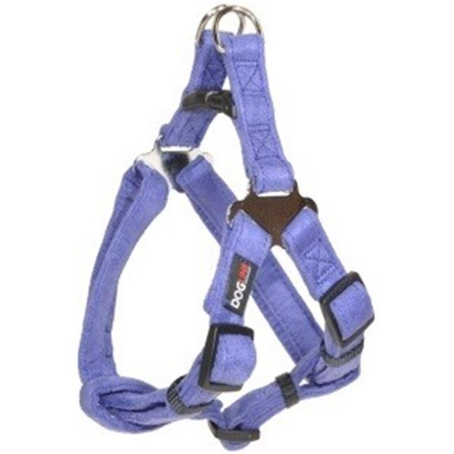 Dogline M8103-9 19-25 L x 0.34 W in. Comfort Microfiber Step-In Harness, Purple