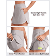 thumbnail image 4 of G4Free Wrapped Front Pleated Tennis Skirts for Women High Waisted A Line Golf Skorts Soft Athletic Inner Shorts with Pockets, 4 of 7