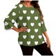 thumbnail image 3 of TaTaai Gradient Plus Size Long Sleeved T-shirt, Women's Round Neck Lightweight Top, All Seasons Garment, Casual Daily Party Dating Work Home Vacation Birthday Outfit, Hand Wash Gift, 3 of 6