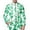 Blue, variant on Toimothcn Suit Jacket For Men Fashion Green Four-Leaf Clover Printed Blazers Oversized Warm Slim Fit One Button Lapel Funny Festival Performance Suit Jacket Comfy Mens Dailywear