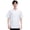 White, variant on ZenCart Chef Clothes Stand Collar Short Sleeve Single-Breasted Men Women Chef Uniform Breathable Solid Color Design Chef Suit