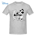 thumbnail image 1 of Disney Mickey Mouse Steamboat Willie T shirt Harajuku Short Sleeve T-shirt 100% Cotton Graphics Tshirt Brands Tee Top3XL Gao Jinjia LED, 1 of 2