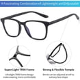 thumbnail image 5 of Blue Light Filter Glasses Without Strength Women Men Computer Glasses Blue Filter Gaming Gift, 5 of 5