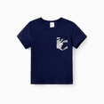 thumbnail image 3 of PatPat Family Matching Blue Cotton Tee and Flora Splicing Tank Top Dress Sets, 3 of 6