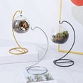 thumbnail image 3 of Dserhfy Ornament Stand Holder for Glass Balls Spiral Design Holder with Stable Iron Base for Air Plant Terrarium Witch Ball Stand for Wedding Home Office Garden Decoration, 3 of 8