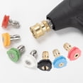 thumbnail image 3 of Car Washing Machine 1/4 Nozzle High Pressure Nozzle Fan-Shaped Quick Fittings, 3 of 9