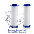 thumbnail image 5 of HIBIBUD 2026 New 2 Pcs Shower Head Filters,Pp Cotton Filter Cartridge Filter,High Pressure Handheld Turbo Fan Shower Heads Filter,Remove Chlorine Heavy Metal Harmful Substances From Hard Water, 5 of 7
