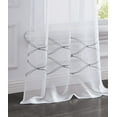 thumbnail image 2 of Set of Two 96"  White Wave Embroidered Window Panels, 2 of 3