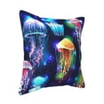 thumbnail image 2 of Bingfone Decorative Pillow Covers 16"X16" Transparent Jellyfishes Couch Pillow Cases Modern Farmhouse Covers For Couch Sofa Bed, 2 of 9