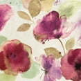 thumbnail image 2 of Wilson, Aimee 12x12 Gold Ornate Wood Framed with Double Matting Museum Art Print Titled - Watercolour Florals I, 2 of 4