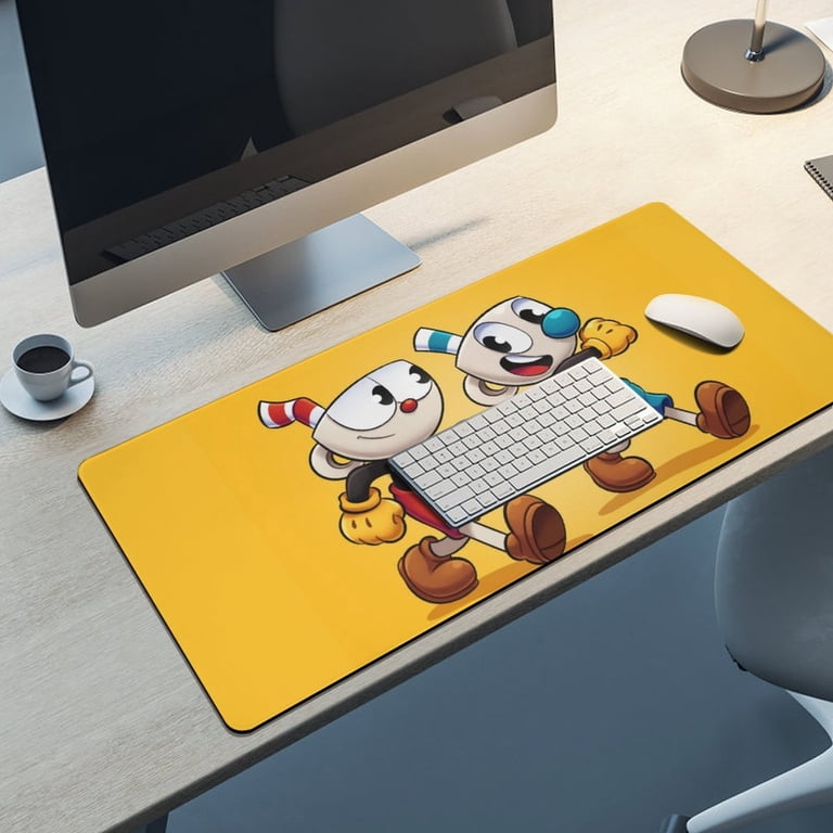 Cuphead Mugman Game Mouse Pad Extended Gaming No-sliped Large Desk
