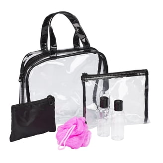 Walmart Clear Cosmetic Makeup Bag Set for Travel Waterproof PVC with  Multiple Sizes - Walmart.com
