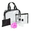 Basics 6-Piece Transparent PVC Travel Tote Set