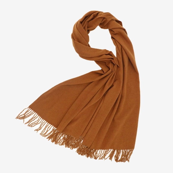 HUKOEMPN Shawl Wraps for Women Wraps&Wool Lightweight Wool Scarf Soft Feel Pashmina Wrap scarf for women Brown