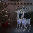 thumbnail image 1 of vidaXL XXL Acrylic Christmas Reindeers 250 LED 2 pcs 180 cm Multicolour, 1 of 1
