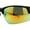 Black Yellow / Yellow Mirror, variant on Mens 90s Color Mirror Classic Baseball Halfrim Sport Sunglasses Matte Black