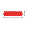 thumbnail image 2 of 4Pcs Small Chicken Feeders Red For Pigeons, 2 of 8