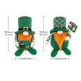 thumbnail image 3 of sdhkgrrt St. Patrick's Day Gnomes Decorations, Irish Good Luck Leprechaun Dolls Handmade Crafts, Rudolph Gnome Figurines for St. Patrick's Day Leaf Festival Home Tabletop Decor, 3 of 7