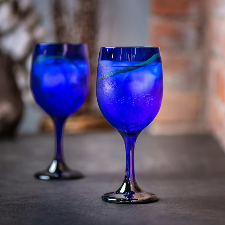 Libbey Premiere Cobalt Wine Glasses, Set of 12