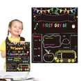 thumbnail image 1 of AKEGAMN Clearance! The First And Last Day Of School Signs Reversible And Erasable First Day Of School Signs Double Blackboard Used For Preschool Memory And In Kindergartens Suitable for all ages: Ou, 1 of 7