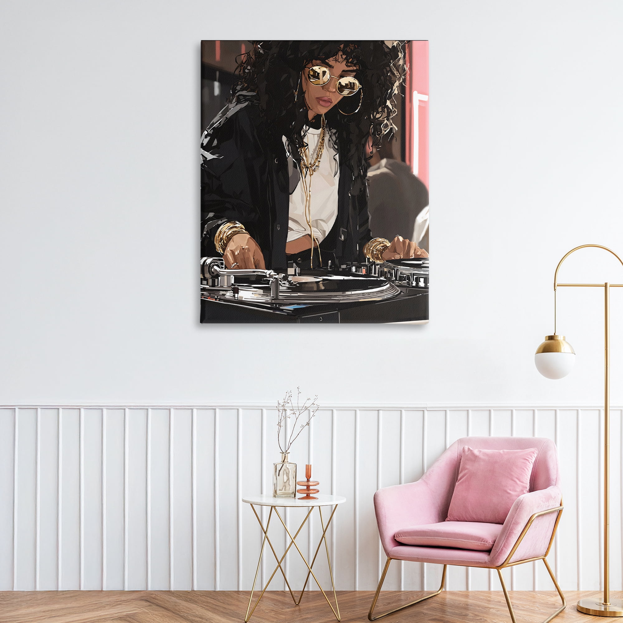 Stupell Industries DJ Focused On Turntables Canvas Wall Art, design by Franklyn Gregory