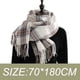 thumbnail image 2 of Bufanda de invierno para mujer, chal de cachemira con borlas y cuadros grandes, bufandas de gran tamaño, bufandas cálidas y acogedoras para invierno y otoño, 2 of 5