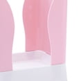 thumbnail image 5 of Cubo de basura de plástico, soporte extensible para bolsa de basura, gran capacidad para cocina, baño, color blanco rosado, 5 of 5