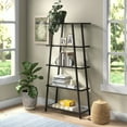 thumbnail image 5 of Evelyn&Zoe Yair 70" Tall Rectangular Bookcase, Blackened Bronze, 5 of 9